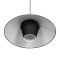 GLOBOSTAR® STORM  Μοντέρνο Κρεμαστό Φωτιστικό Οροφής με Ντουί 1 x E27 AC 220-240V IP20 - Μαύρο &  Μπεζ - Μ50 x Π50 x Υ24cm