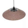 GLOBOSTAR® STORM  Μοντέρνο Κρεμαστό Φωτιστικό Οροφής με Ντουί 1 x E27 AC 220-240V IP20 - Μαύρο &  Μπεζ - Μ50 x Π50 x Υ24cm