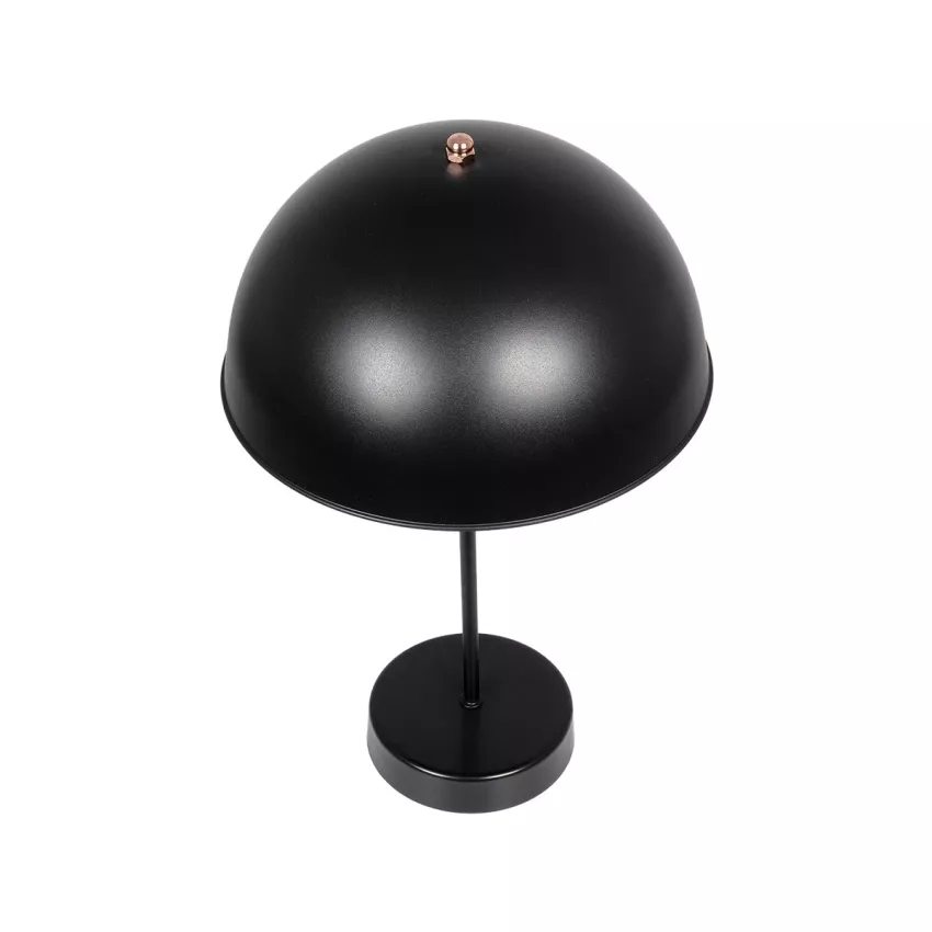 GLOBOSTAR® GAZETA  Μοντέρνο Επιτραπέζιο Φωτιστικό Πορτατίφ με Ντουί 1 x E27 AC 220-240V IP20 - Μαύρο & Μπρονζέ - Μ25 x Π25 x Υ39cm