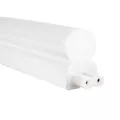 GLOBOSTAR® TUBO  Γραμμικό Επεκτεινόμενο Φωτιστικό T5 30cm LED 5.5W 550lm 180° AC 220-240V IP20 Ψυχρό Λευκό 6000K - Lumileds SMD Chip - Λευκό Γαλακτερό - Μ30 x Π2.2 x Υ3.5cm - 3 Χρόνια Εγγύση