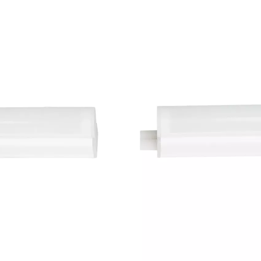 GLOBOSTAR® TUBO  Γραμμικό Επεκτεινόμενο Φωτιστικό T5 30cm LED 5.5W 550lm 180° AC 220-240V IP20 Ψυχρό Λευκό 6000K - Lumileds SMD Chip - Λευκό Γαλακτερό - Μ30 x Π2.2 x Υ3.5cm - 3 Χρόνια Εγγύση