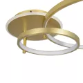 GLOBOSTAR® NEMESIS  Μοντέρνο Φωτιστικό Οροφής LED 67W 7573lm 360° AC 220-240V IP20 Ρυθμιζόμενο Λευκό CCT με Χειριστήριο από 2700K έως 6000K Dimmable - Lumileds SMD Chip - Χρυσό Βούρτσας - Μ84 x Π45 x Υ13cm