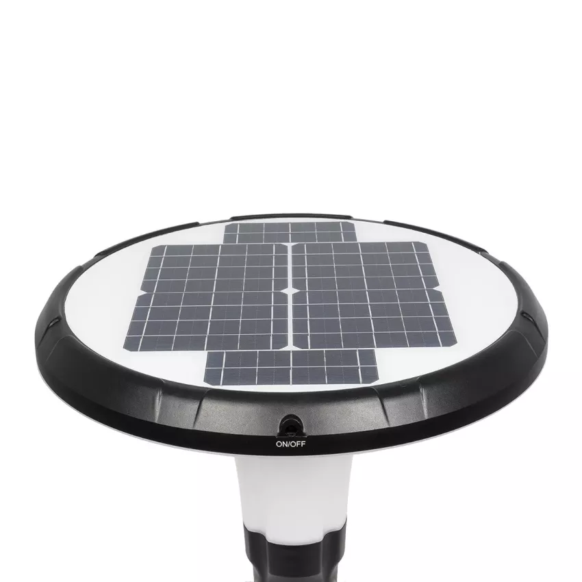 Globostar® SQUARE  Φωτιστικό Κεφαλής Post Top Πλατείας/Πάρκου/Κήπου LED 25W 1000lm με Ανιχνευτή Κίνησης και Αισθητήρα Νυχτός IP65 Ψυχρό Λευκό 6000K