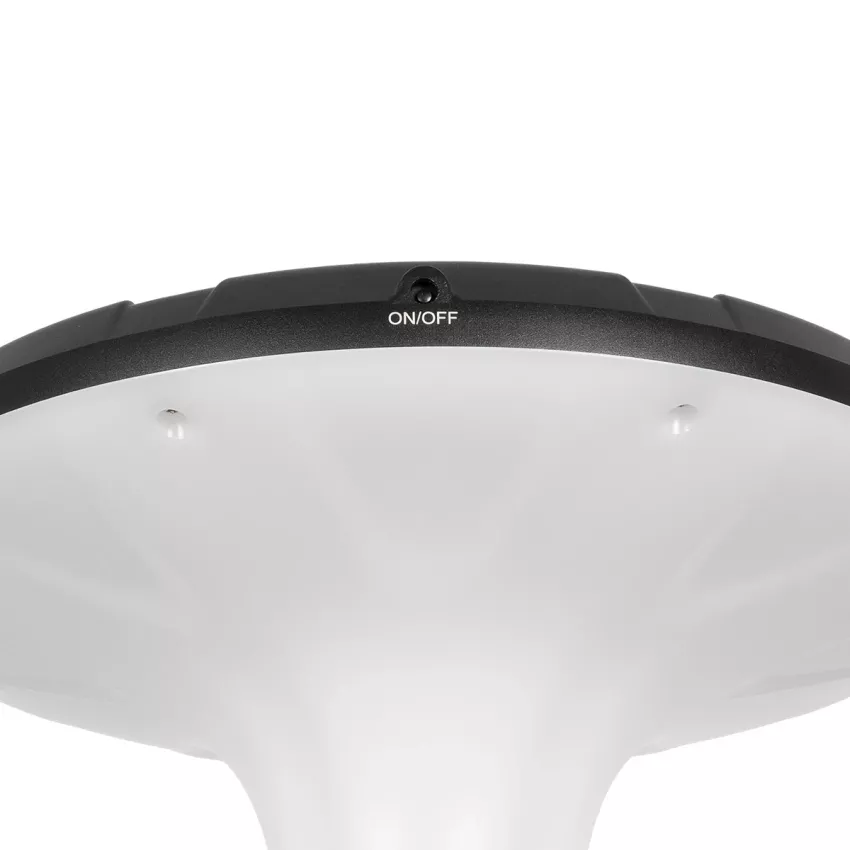 Globostar® SQUARE  Φωτιστικό Κεφαλής Post Top Πλατείας/Πάρκου/Κήπου LED 25W 1000lm με Ανιχνευτή Κίνησης και Αισθητήρα Νυχτός IP65 Ψυχρό Λευκό 6000K