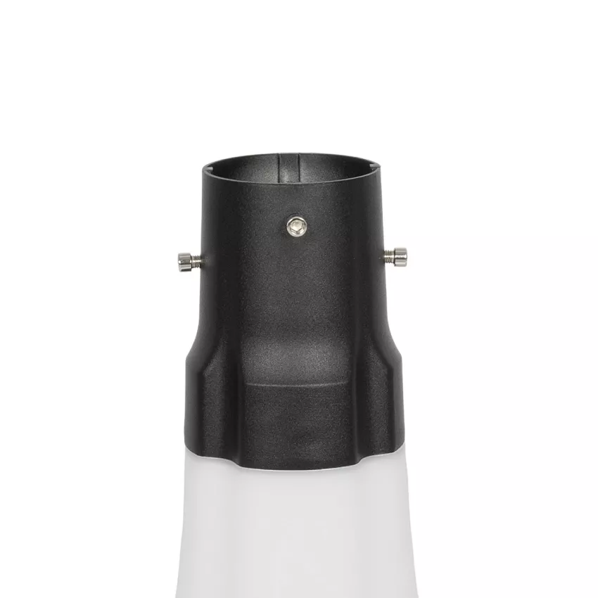 Globostar® SQUARE  Φωτιστικό Κεφαλής Post Top Πλατείας/Πάρκου/Κήπου LED 25W 1000lm με Ανιχνευτή Κίνησης και Αισθητήρα Νυχτός IP65 Ψυχρό Λευκό 6000K