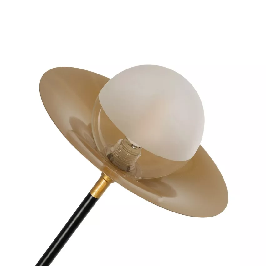 GLOBOSTAR® JOLIET  Μοντέρνο Φωτιστικό Οροφής με Ντουί 2 x G9 AC 220-240V IP20 - Μαύρο & Χρυσό - Μ93 x Π20 x Υ106cm