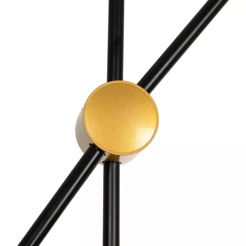 GLOBOSTAR® JOLIET  Μοντέρνο Φωτιστικό Οροφής με Ντουί 2 x G9 AC 220-240V IP20 - Μαύρο & Χρυσό - Μ93 x Π20 x Υ106cm