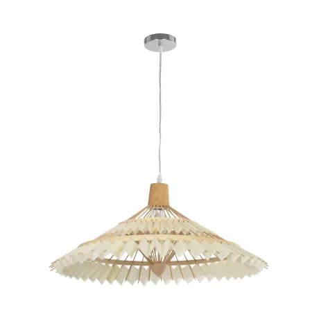 GLOBOSTAR® VENTALIA  Boho Κρεμαστό Φωτιστικό Οροφής με Ντουί 1 x E27 AC 220-240V IP20 - Μπεζ - Μ60 x Π60 x Υ30cm