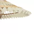 GLOBOSTAR® VENTALIA  Boho Κρεμαστό Φωτιστικό Οροφής με Ντουί 1 x E27 AC 220-240V IP20 - Μπεζ - Μ60 x Π60 x Υ30cm