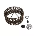 GLOBOSTAR® VERA  Boho Κρεμαστό Φωτιστικό Οροφής με Ντουί 1 x E27 AC 220-240V IP20 - Καφέ - Μ50 x Π50 x Υ25cm
