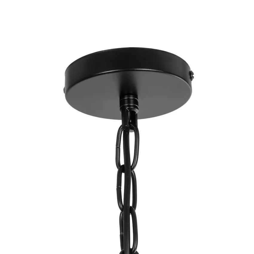 GLOBOSTAR® VERA  Boho Κρεμαστό Φωτιστικό Οροφής με Ντουί 1 x E27 AC 220-240V IP20 - Καφέ - Μ50 x Π50 x Υ25cm