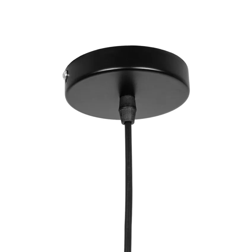 GLOBOSTAR® ALDO  Vintage Κρεμαστό Φωτιστικό Οροφής με Ντουί 1 x E27 AC 220-240V IP20 - Μαύρο - Μ15 x Π15 x Υ24cm