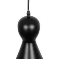 GLOBOSTAR® CARNEL  Vintage Κρεμαστό Φωτιστικό Οροφής με Ντουί 1 x E27 AC 220-240V IP20 - Μαύρο - Μ26 x Π26 x Υ70cm