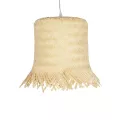 GLOBOSTAR® HAWAII  Boho Κρεμαστό Φωτιστικό Οροφής με Ντουί 1 x E27 AC 220-240V IP20 - Μπεζ - Μ30 x Π30 x Υ30cm