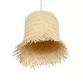 GLOBOSTAR® HAWAII  Boho Κρεμαστό Φωτιστικό Οροφής με Ντουί 1 x E27 AC 220-240V IP20 - Μπεζ - Μ30 x Π30 x Υ30cm