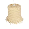 GLOBOSTAR® HAWAII  Boho Κρεμαστό Φωτιστικό Οροφής με Ντουί 1 x E27 AC 220-240V IP20 - Μπεζ - Μ30 x Π30 x Υ30cm