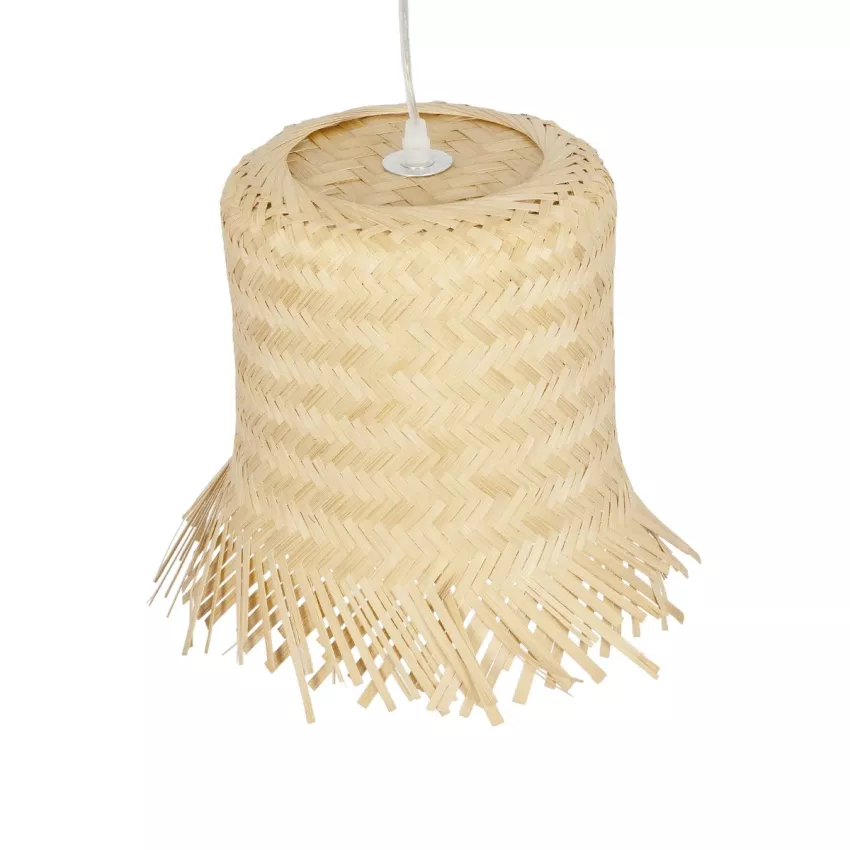 GLOBOSTAR® HAWAII  Boho Κρεμαστό Φωτιστικό Οροφής με Ντουί 1 x E27 AC 220-240V IP20 - Μπεζ - Μ30 x Π30 x Υ30cm