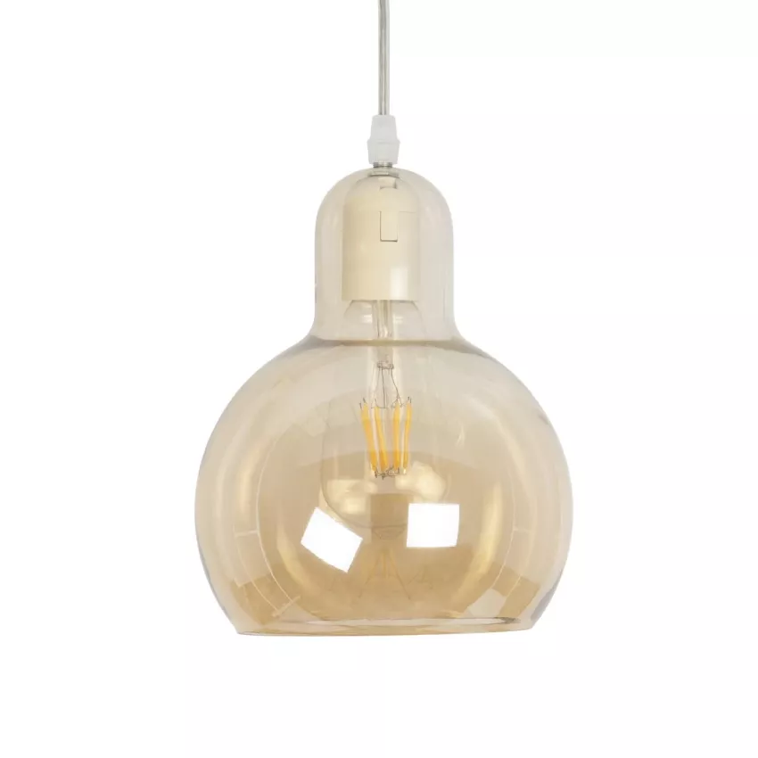 GLOBOSTAR® LUCREZIA  Μοντέρνο Κρεμαστό Φωτιστικό Οροφής με Ντουί 1 x E27 AC 220-240V IP20 - Μελί - Μ18 x Π18 x Υ24cm