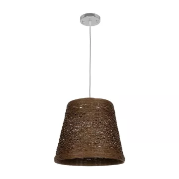 GLOBOSTAR® PLAYROOM  Vintage Κρεμαστό Φωτιστικό Οροφής με Ντουί 1 x E27 AC 220-240V IP20 - Καφέ - Μ30 x Π30 x Υ30cm