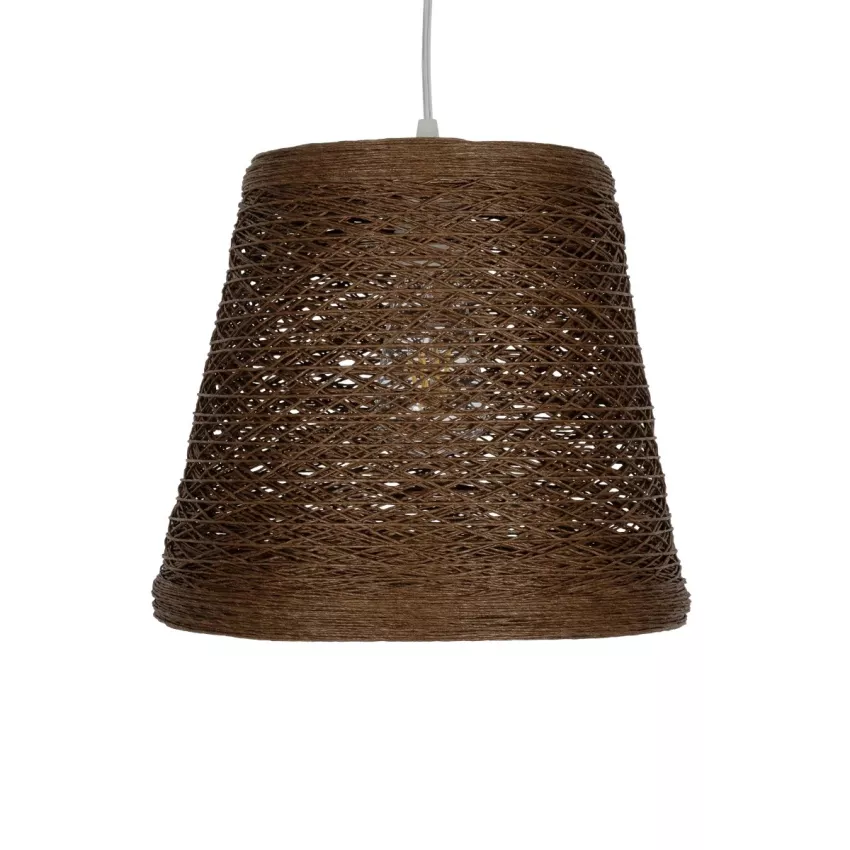 GLOBOSTAR® PLAYROOM  Vintage Κρεμαστό Φωτιστικό Οροφής με Ντουί 1 x E27 AC 220-240V IP20 - Καφέ - Μ30 x Π30 x Υ30cm