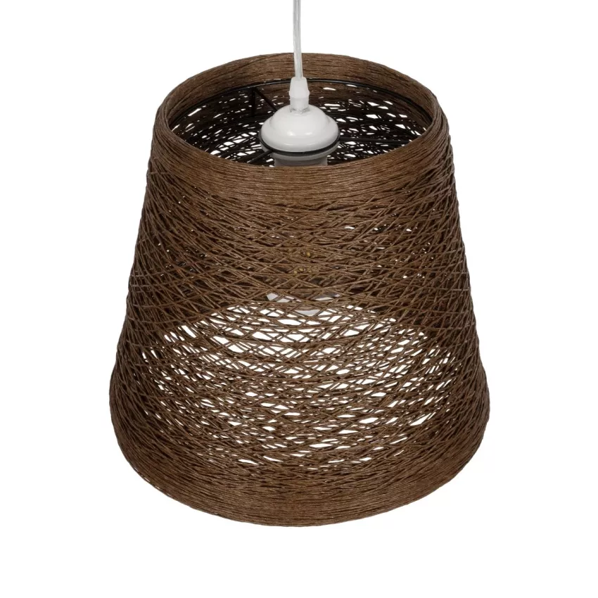 GLOBOSTAR® PLAYROOM  Vintage Κρεμαστό Φωτιστικό Οροφής με Ντουί 1 x E27 AC 220-240V IP20 - Καφέ - Μ30 x Π30 x Υ30cm