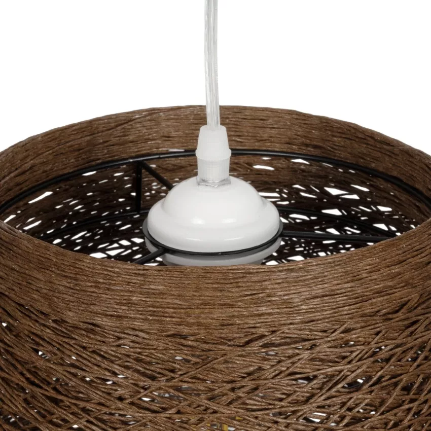 GLOBOSTAR® PLAYROOM  Vintage Κρεμαστό Φωτιστικό Οροφής με Ντουί 1 x E27 AC 220-240V IP20 - Καφέ - Μ30 x Π30 x Υ30cm