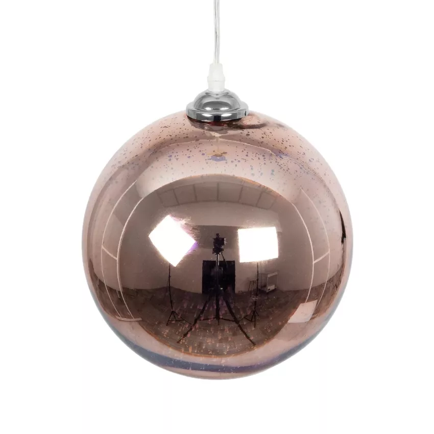 GLOBOSTAR® JUPITER  Μοντέρνο Κρεμαστό Φωτιστικό Οροφής με Ντουί 1 x E27 AC 220-240V IP20 - Πολύχρωμο - Μ25 x Π25 x Υ26cm