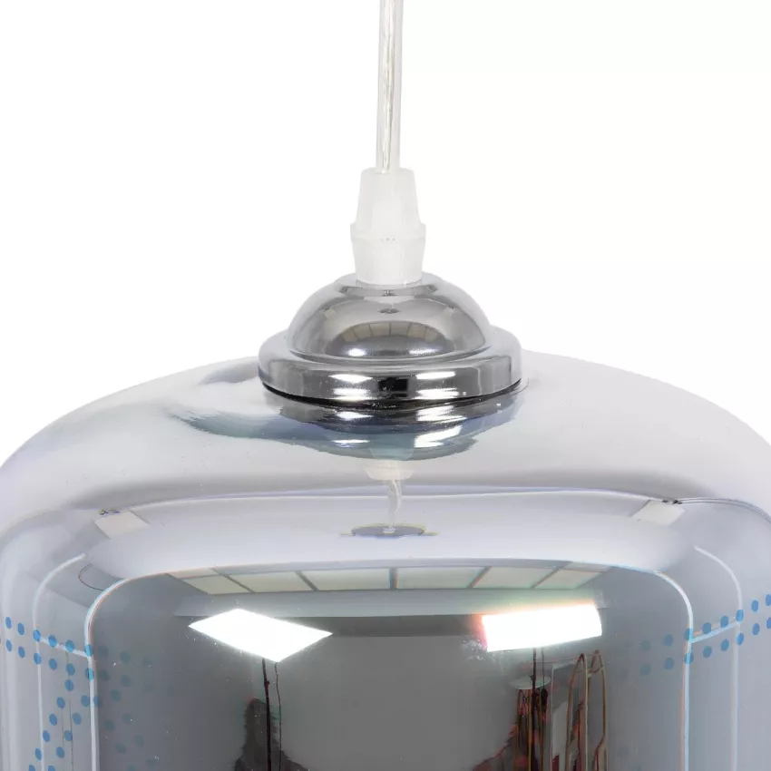 GLOBOSTAR® NEPTUNE  Μοντέρνο Κρεμαστό Φωτιστικό Οροφής με Ντουί 1 x E27 AC 220-240V IP20 - Πολύχρωμο - Μ18 x Π18 x Υ25cm