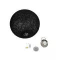 GLOBOSTAR® OCEANA  Boho Κρεμαστό Φωτιστικό Οροφής με Ντουί 1 x E27 AC 220-240V IP20 - Μαύρο - Μ60 x Π60 x Υ60cm