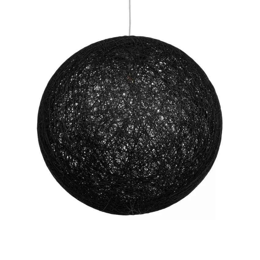 GLOBOSTAR® OCEANA  Boho Κρεμαστό Φωτιστικό Οροφής με Ντουί 1 x E27 AC 220-240V IP20 - Μαύρο - Μ60 x Π60 x Υ60cm