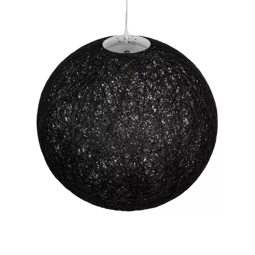 GLOBOSTAR® OCEANA  Boho Κρεμαστό Φωτιστικό Οροφής με Ντουί 1 x E27 AC 220-240V IP20 - Μαύρο - Μ60 x Π60 x Υ60cm
