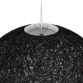 GLOBOSTAR® OCEANA  Boho Κρεμαστό Φωτιστικό Οροφής με Ντουί 1 x E27 AC 220-240V IP20 - Μαύρο - Μ60 x Π60 x Υ60cm
