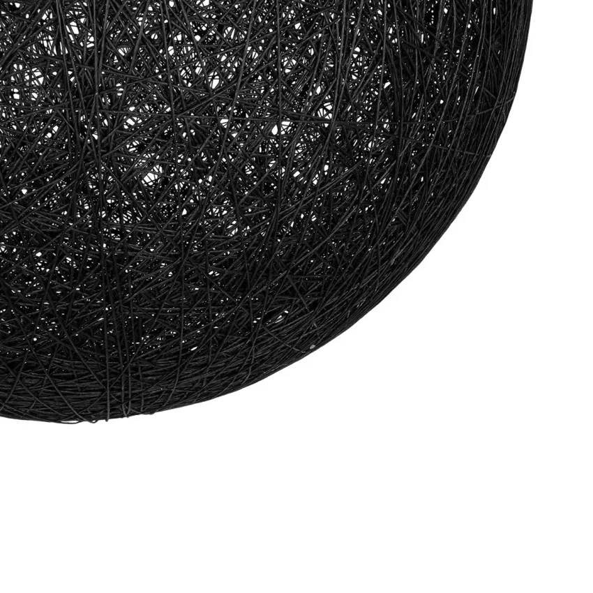 GLOBOSTAR® OCEANA  Boho Κρεμαστό Φωτιστικό Οροφής με Ντουί 1 x E27 AC 220-240V IP20 - Μαύρο - Μ60 x Π60 x Υ60cm