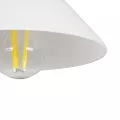 GLOBOSTAR® ALESSIA  Μοντέρνο Φωτιστικό Τοίχου - Απλίκα με Ντουί 1 x E27 AC 220-240V IP20 - Μπεζ & Λευκό - Μ18 x Π26 x Υ29cm