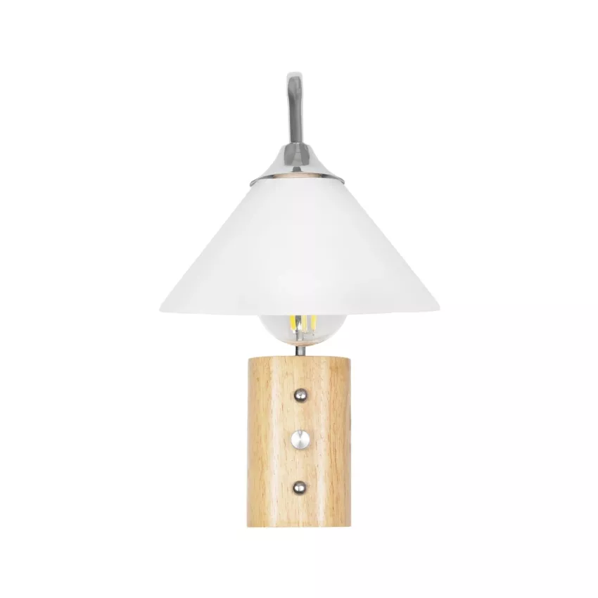 GLOBOSTAR® ALESSIA  Μοντέρνο Φωτιστικό Τοίχου - Απλίκα με Ντουί 1 x E27 AC 220-240V IP20 - Μπεζ & Ασημί - Μ18 x Π26 x Υ29cm