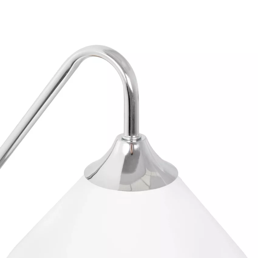 GLOBOSTAR® ALESSIA  Μοντέρνο Φωτιστικό Τοίχου - Απλίκα με Ντουί 1 x E27 AC 220-240V IP20 - Μπεζ & Ασημί - Μ18 x Π26 x Υ29cm