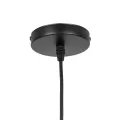 GLOBOSTAR® OLIVER  Vintage Κρεμαστό Φωτιστικό Οροφής με Ντουί 1 x E27 AC 220-240V IP20 - Μελί & Μαύρο - Μ14 x Π14 x Υ30cm