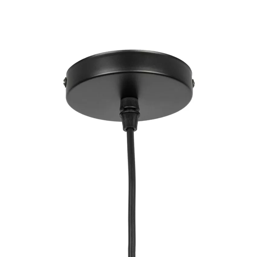 GLOBOSTAR® OLIVER  Vintage Κρεμαστό Φωτιστικό Οροφής με Ντουί 1 x E27 AC 220-240V IP20 - Μελί & Μαύρο - Μ14 x Π14 x Υ30cm