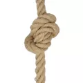 GLOBOSTAR® CAMBER  Vintage Κρεμαστό Φωτιστικό Οροφής με Ντουί 1 x E27 AC 220-240V IP20 - Χάλκινο & Μπεζ - Μ12 x Π12 x Υ80cm