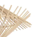 GLOBOSTAR® SASSO  Boho Κρεμαστό Φωτιστικό Οροφής με Ντουί 1 x E27 AC 220-240V IP20 - Μπεζ - Μ50 x Π50 x Y23cm