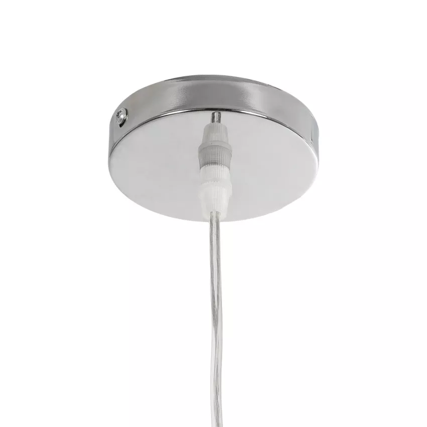 GLOBOSTAR® SASSO  Boho Κρεμαστό Φωτιστικό Οροφής με Ντουί 1 x E27 AC 220-240V IP20 - Μπεζ - Μ50 x Π50 x Y23cm