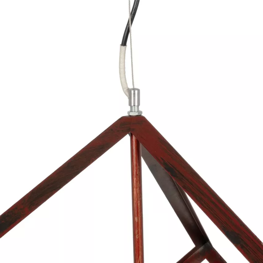 GLOBOSTAR® CUBE  Μοντέρνο Κρεμαστό Φωτιστικό Οροφής με Ντουί 1 x E27 AC 220-240V IP20 - Χάλκινο - Μ70 x Π70 x Υ87cm