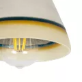 GLOBOSTAR® BEVIN  Μοντέρνο Κρεμαστό Φωτιστικό Οροφής με Ντουί 1 x E27 AC 220-240V IP20 - Πολύχρωμο - Μ17 x Π17 x Υ21,5cm