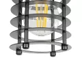 GLOBOSTAR® DARSEY  Vintage Κρεμαστό Φωτιστικό Οροφής με Ντουί 1 x E27 AC 220-240V IP20 - Μαύρο - Μ10 x Π10 x Υ19cm