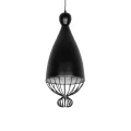 GLOBOSTAR® CARNEL  Vintage Κρεμαστό Φωτιστικό Οροφής με Ντουί 1 x E27 AC 220-240V IP20 - Μαύρο - Μ26 x Π26 x Υ70cm