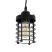 GLOBOSTAR® DARSEY  Vintage Κρεμαστό Φωτιστικό Οροφής με Ντουί 1 x E27 AC 220-240V IP20 - Μαύρο - Μ10 x Π10 x Υ19cm