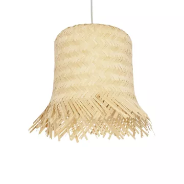 GLOBOSTAR® HAWAII  Boho Κρεμαστό Φωτιστικό Οροφής με Ντουί 1 x E27 AC 220-240V IP20 - Μπεζ - Μ30 x Π30 x Υ30cm