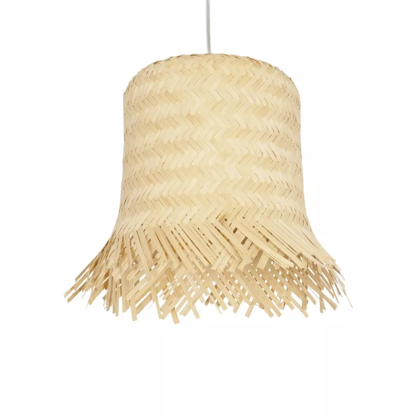 GLOBOSTAR® HAWAII  Boho Κρεμαστό Φωτιστικό Οροφής με Ντουί 1 x E27 AC 220-240V IP20 - Μπεζ - Μ30 x Π30 x Υ30cm