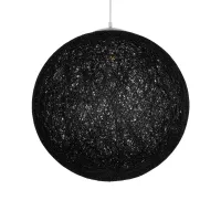 GLOBOSTAR® OCEANA  Boho Κρεμαστό Φωτιστικό Οροφής με Ντουί 1 x E27 AC 220-240V IP20 - Μαύρο - Μ60 x Π60 x Υ60cm