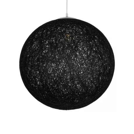 GLOBOSTAR® OCEANA  Boho Κρεμαστό Φωτιστικό Οροφής με Ντουί 1 x E27 AC 220-240V IP20 - Μαύρο - Μ60 x Π60 x Υ60cm
